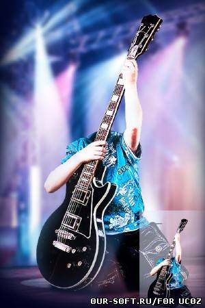 Фотокостюм для фотографий - Соло на электрогитаре