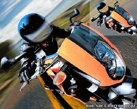 Шаблон для photoshop - На скоростной трассе