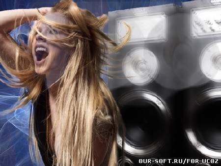 Фотошаблон для фотомонтажа - Возле колонок