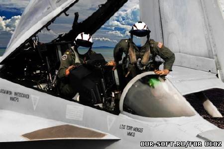 Psd для фотомонтажа - Американские летчики