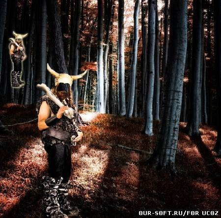 Фотокостюм для фотомонтажа - Лесной разбойник