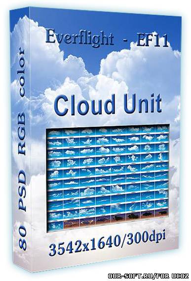 PSD исходники для фотошопа Cloud Unit