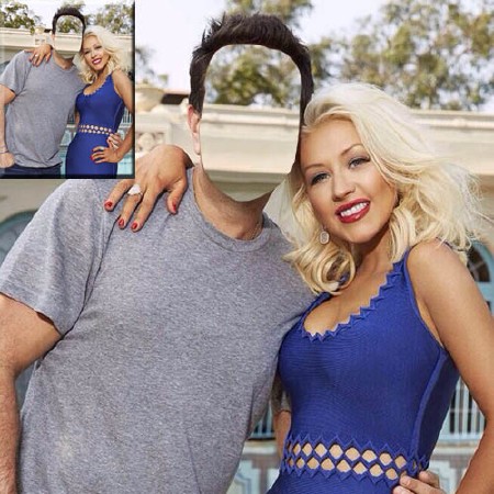 Мужской шаблон - В обнимку со звездой