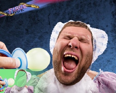 Прикольный шаблон для мужчин - Большой ребенок