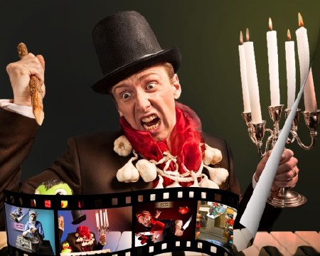 Прикольный шаблон для фотошоп - Охотник на вампиров