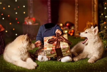 Шаблон для мальчиков - Малыш с 2-мя лайками