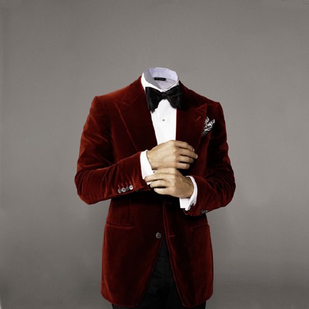 Шаблон psd - В модном костюме