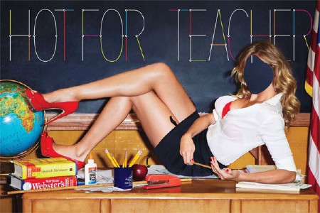 Шаблон женский - Соблазнительная учительница