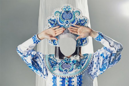 Женский шаблон - Русская красавица