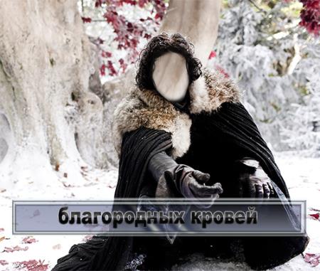 Красивый фотошаблон для photoshop - Благородных кровей