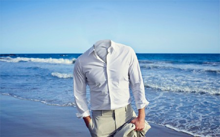 Шаблон мужской - На море