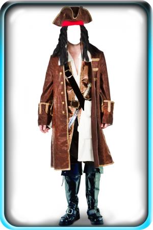 Шаблон для фотошоп - В костюме Джека Воробья