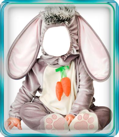 Шаблон фотошоп - Зайчик