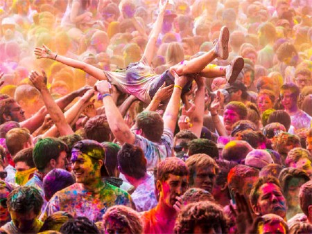 Женский шаблон - Праздник Холи