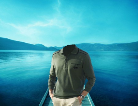 Шаблон для фото - Отдых на озере