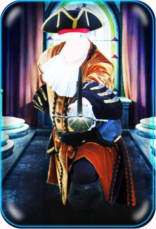 Фотошаблон для фотошопа - Мушкетер в замке