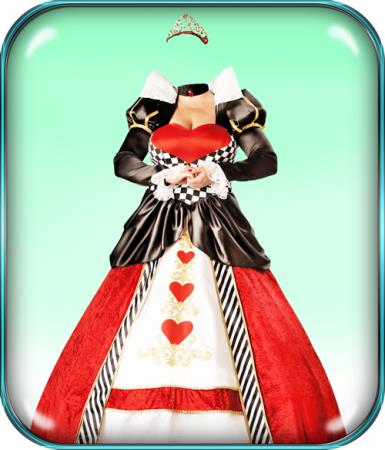 Фотошаблон для фотошоп - Королева червей