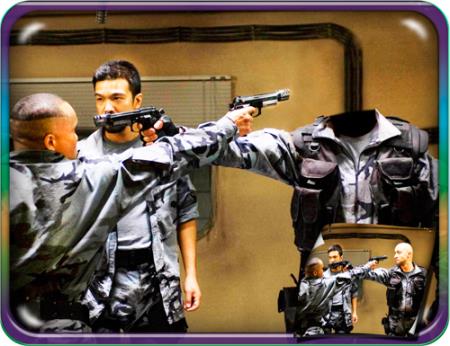 Фотошаблон для фотошопа - На мушке друг у друга