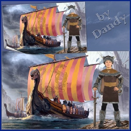 Шаблон для фотошопа - Бравый викинг