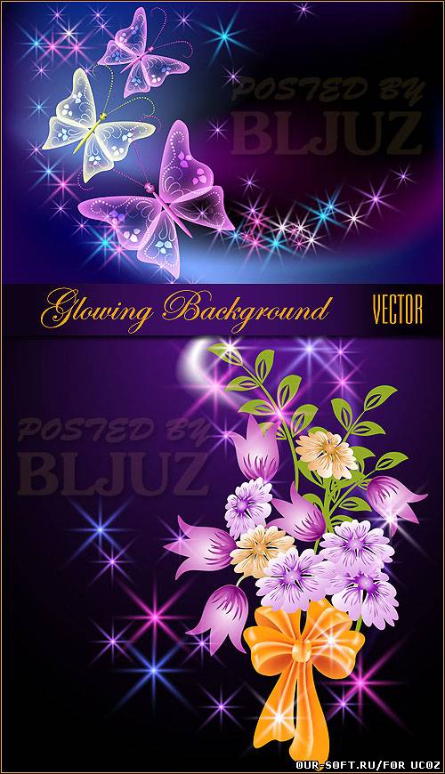 Spring Glowing Background Vector