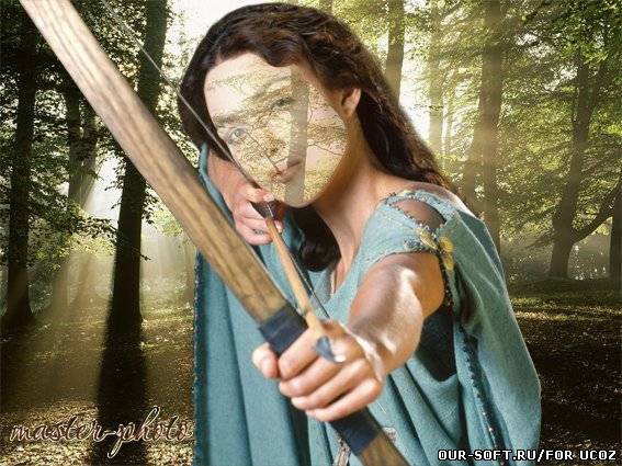 Женский шаблон для фотошопа Леди Мэриан