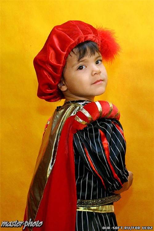 Шоблон детский для фотошопа - Маленький паж